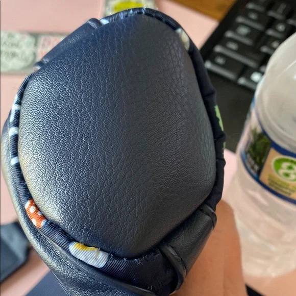 Mushroom Print Navy Crossbody Bag - Picture 5 of 6